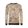 Marine Military Camouflage Camo Pattern Print Women Crewneck Sweatshirt-grizzshop