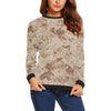 Marine Military Camouflage Camo Pattern Print Women Crewneck Sweatshirt-grizzshop