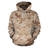 Marine Military Camouflage Camo Pattern Print Women Men Pullover Hoodie-grizzshop