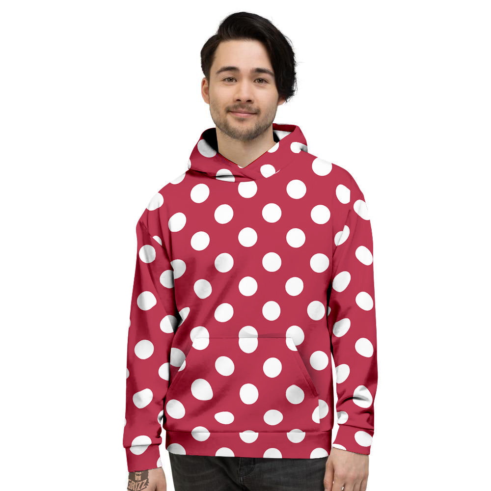 Mens polka top dot hoodie