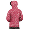 Maroon Paisley Bandana Print Men's Hoodie-grizzshop