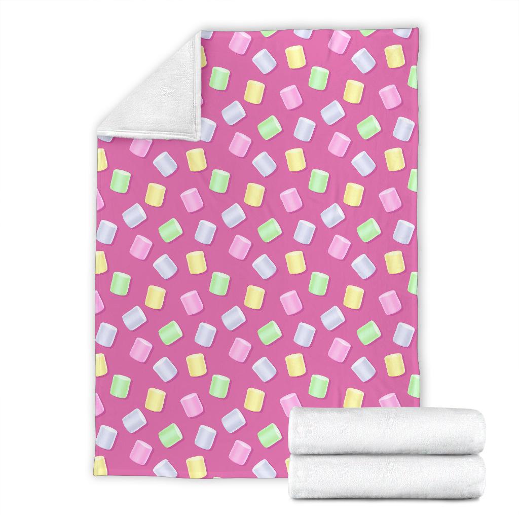 Marshmallow Colorful Pattern Print Blanket-grizzshop
