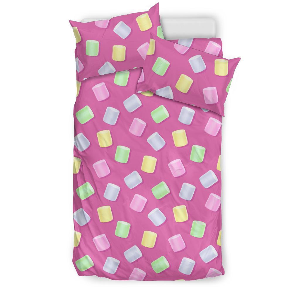Marshmallow Colorful Pattern Print Duvet Cover Bedding Set-grizzshop