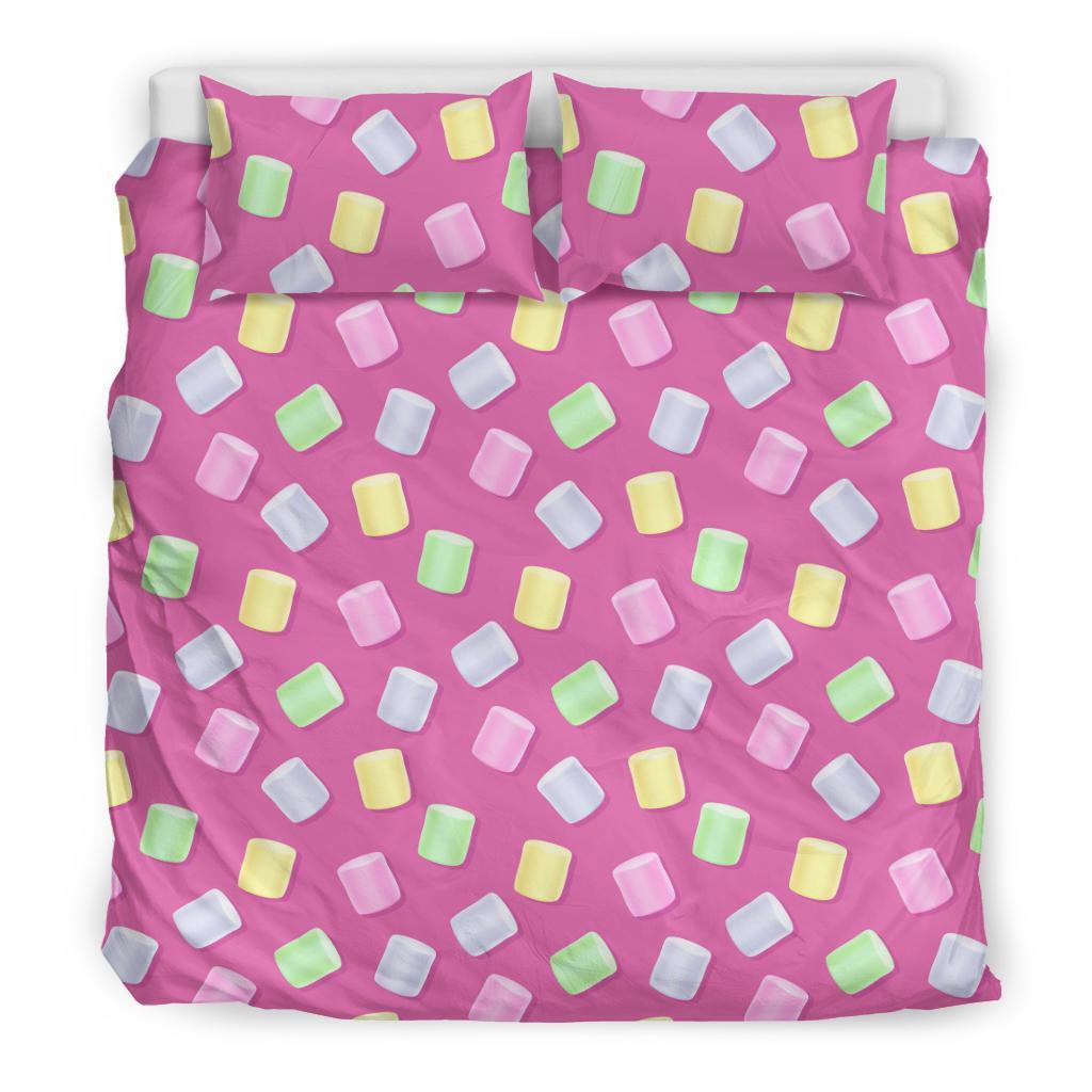 Marshmallow Colorful Pattern Print Duvet Cover Bedding Set-grizzshop