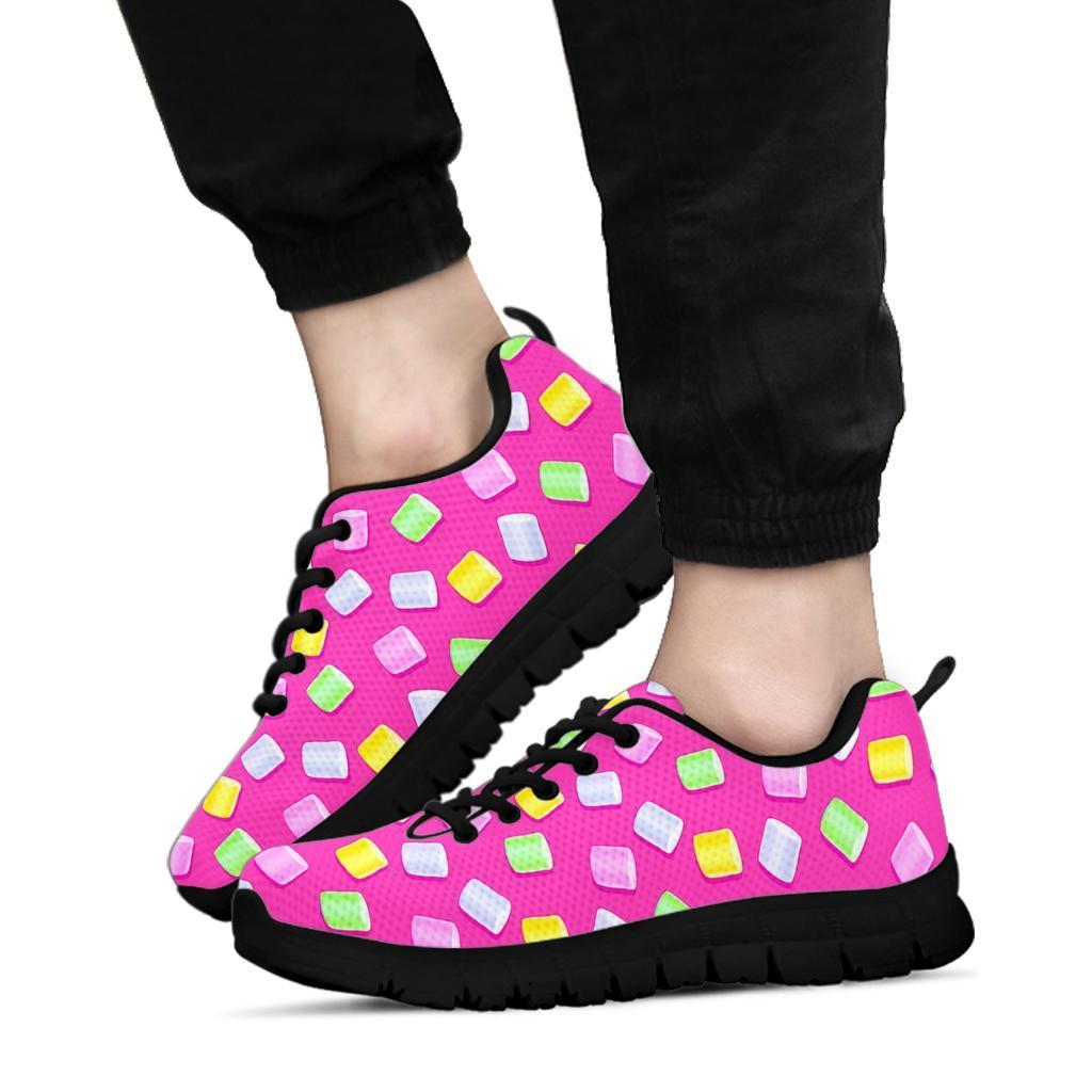 Marshmallow Colorful Pattern Print Sneaker Shoes For Men Women-grizzshop
