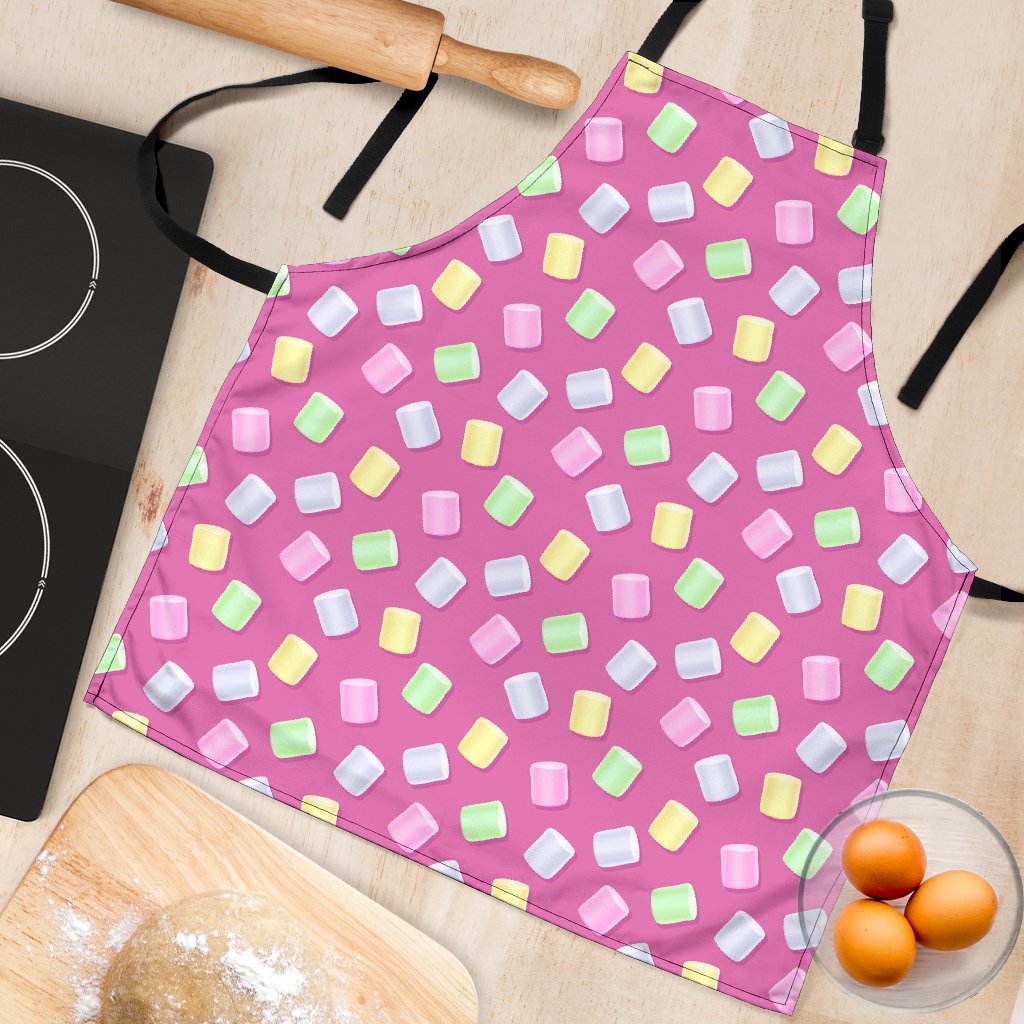Marshmallow Colorful Pattern Print Women's Apron-grizzshop