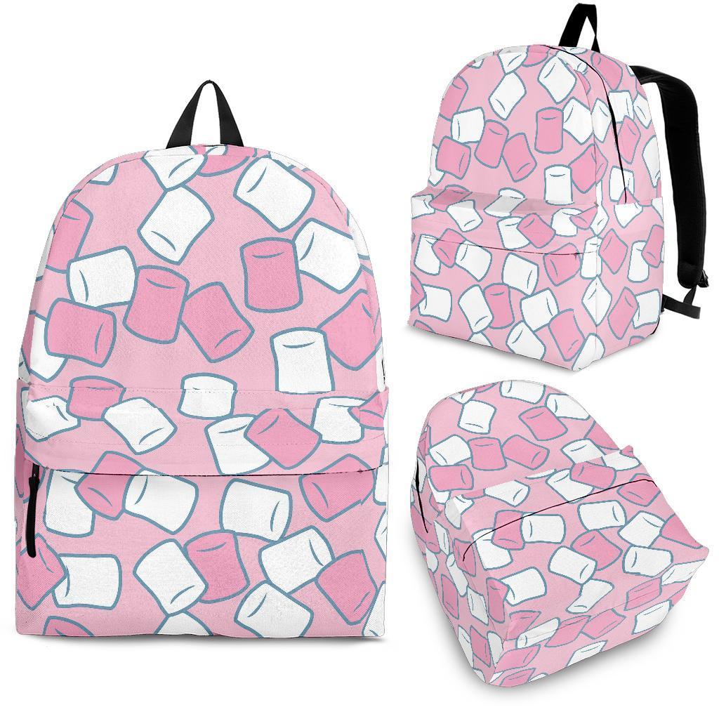 Marshmallow Colorful Print Pattern Backpack-grizzshop