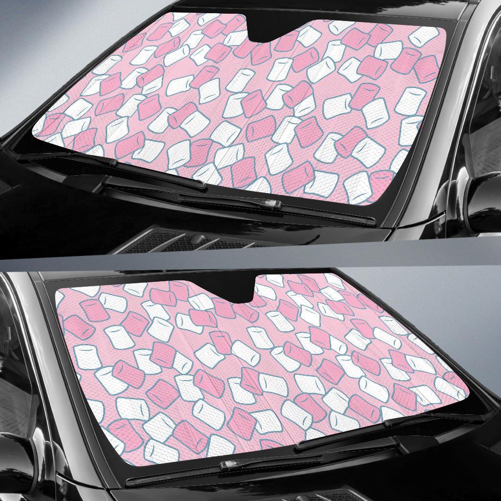 Marshmallow Colorful Print Pattern Car Sun Shade-grizzshop