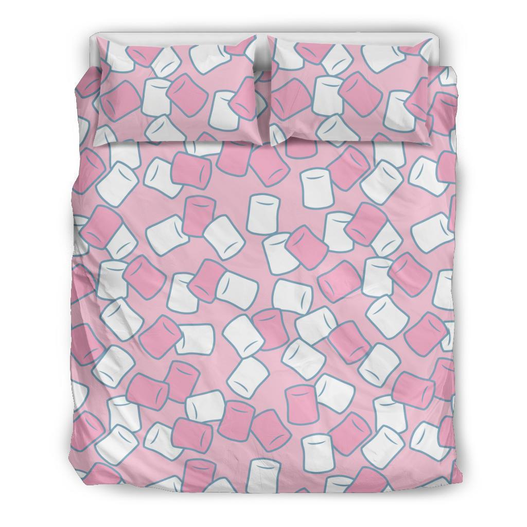 Marshmallow Colorful Print Pattern Duvet Cover Bedding Set-grizzshop