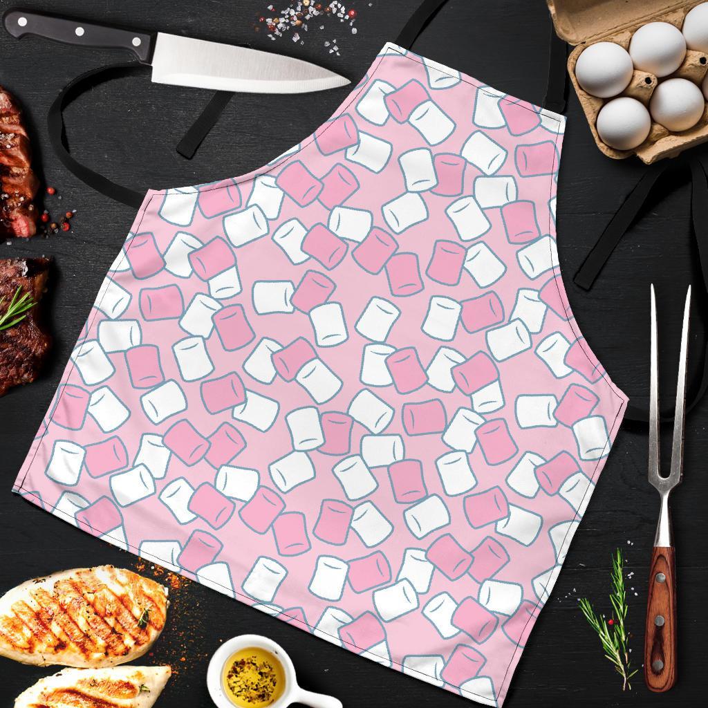 Marshmallow Colorful Print Pattern Men's Apron-grizzshop