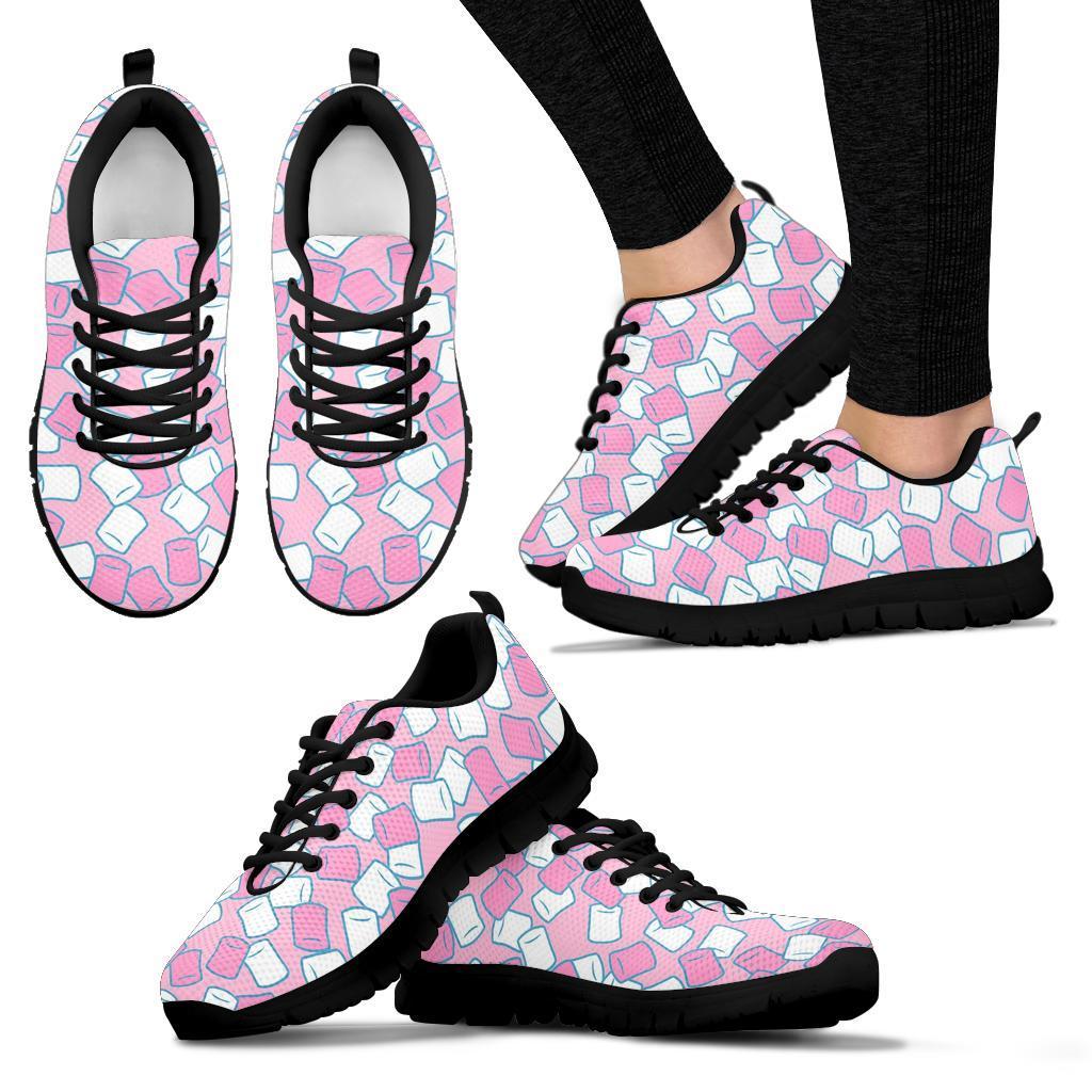 Marshmallow Colorful Print Pattern Sneaker Shoes For Men Women-grizzshop