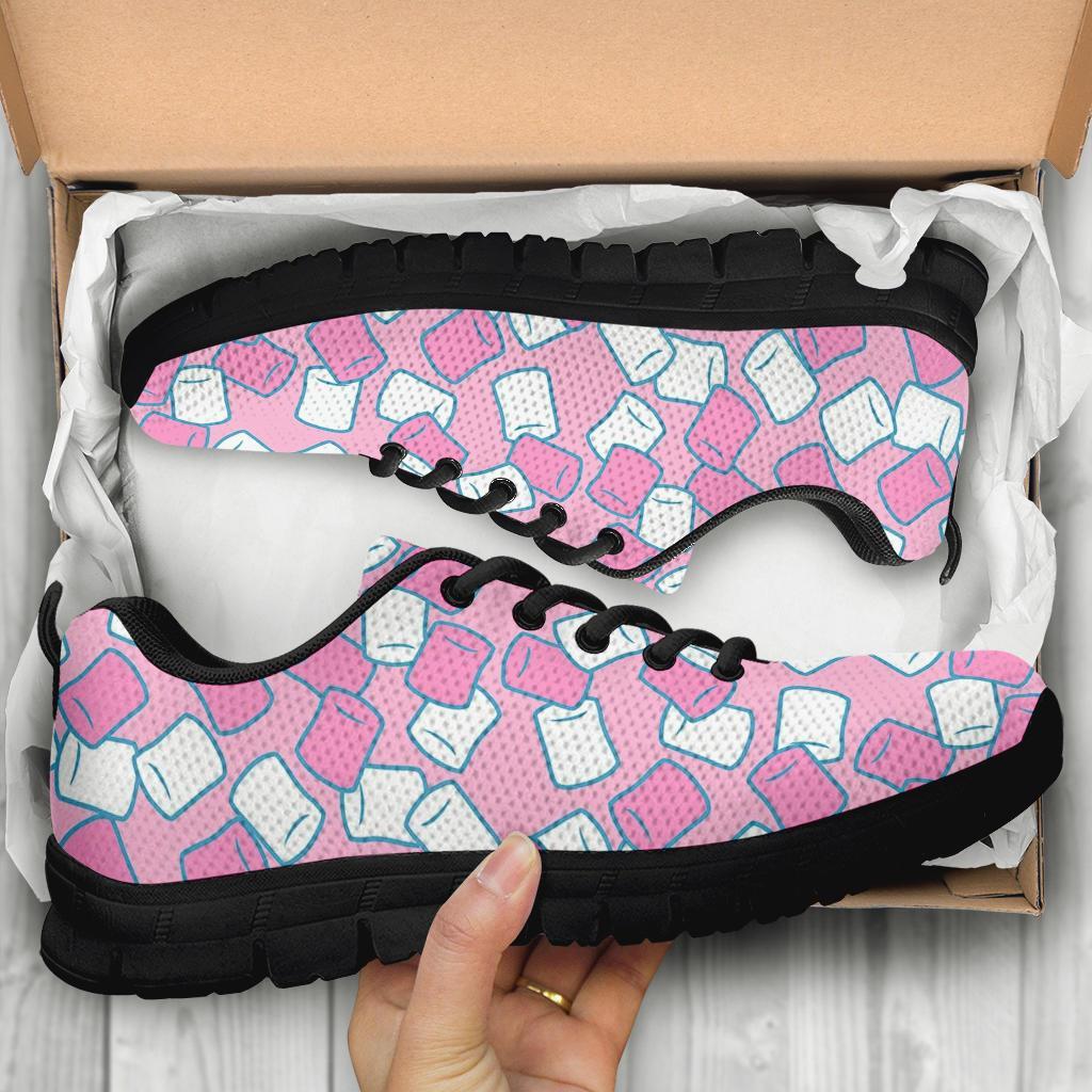Marshmallow Colorful Print Pattern Sneaker Shoes For Men Women-grizzshop