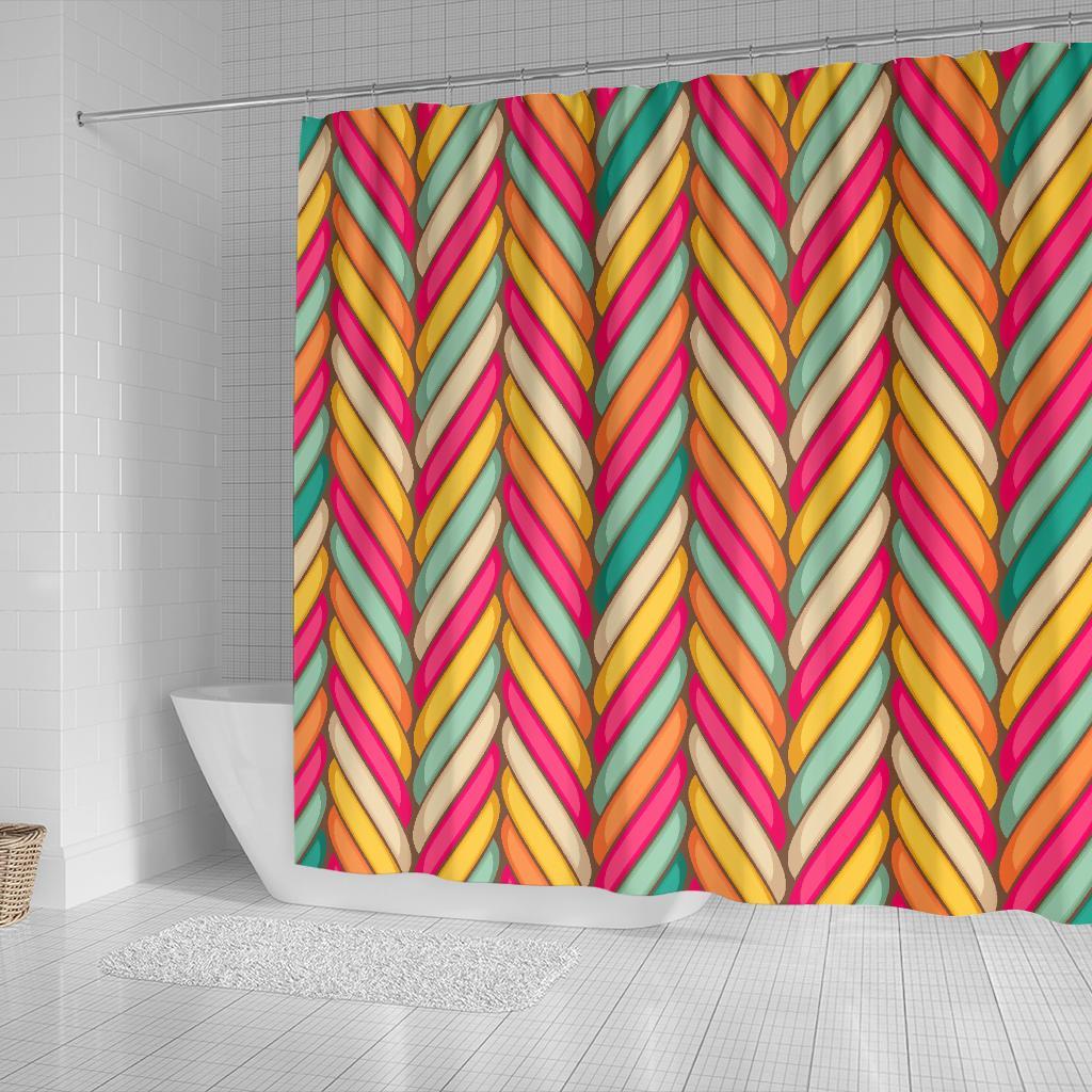 Marshmallow Pattern Print Bathroom Shower Curtain-grizzshop