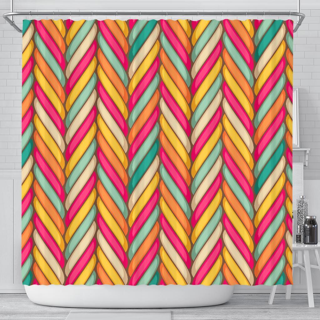 Marshmallow Pattern Print Bathroom Shower Curtain-grizzshop