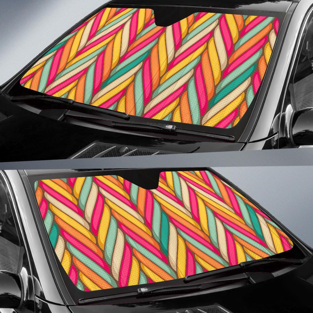 Marshmallow Pattern Print Car Sun Shade-grizzshop