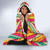 Marshmallow Pattern Print Hooded Blanket-grizzshop