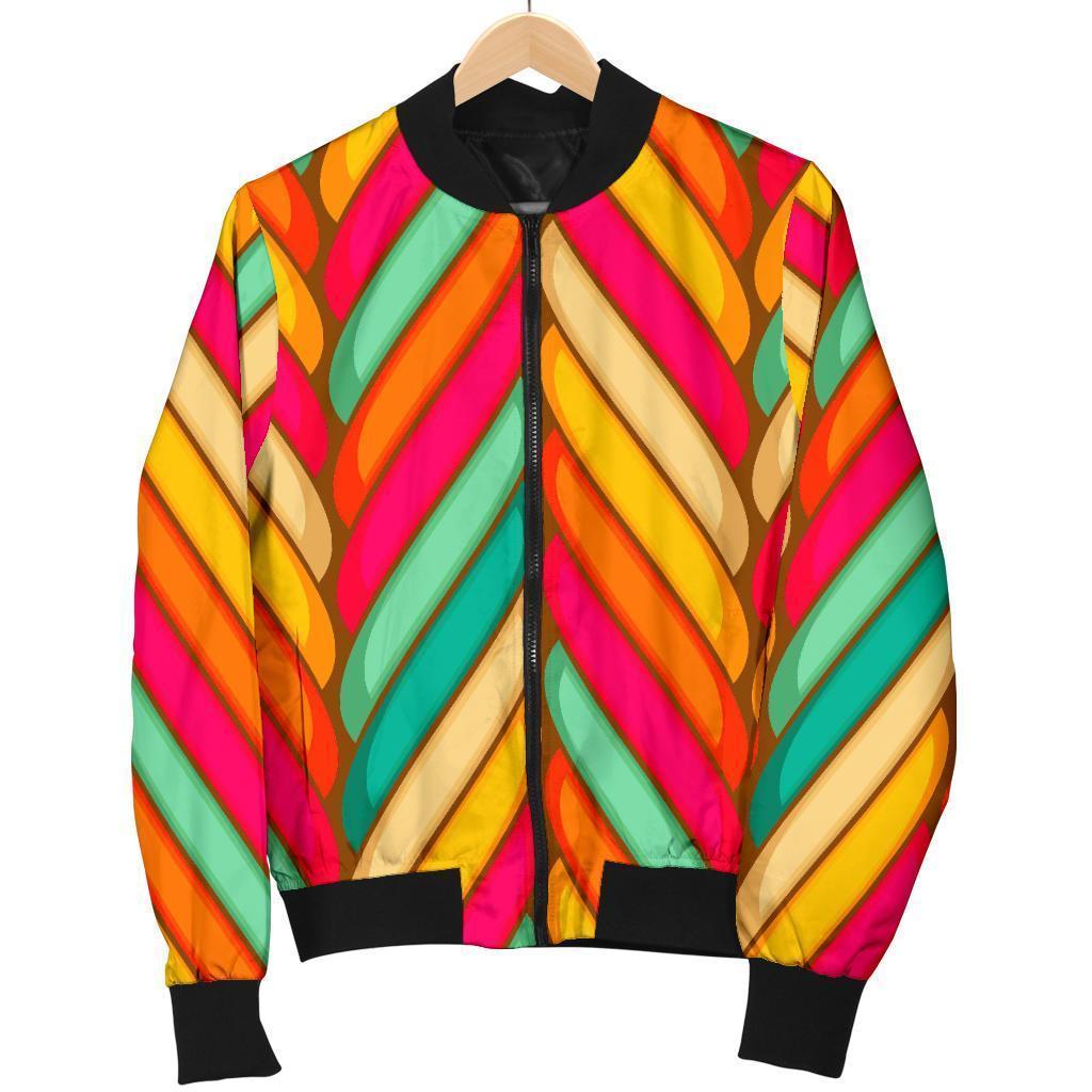 Marshmallow Pattern Print Men's Bomber Jacket-grizzshop