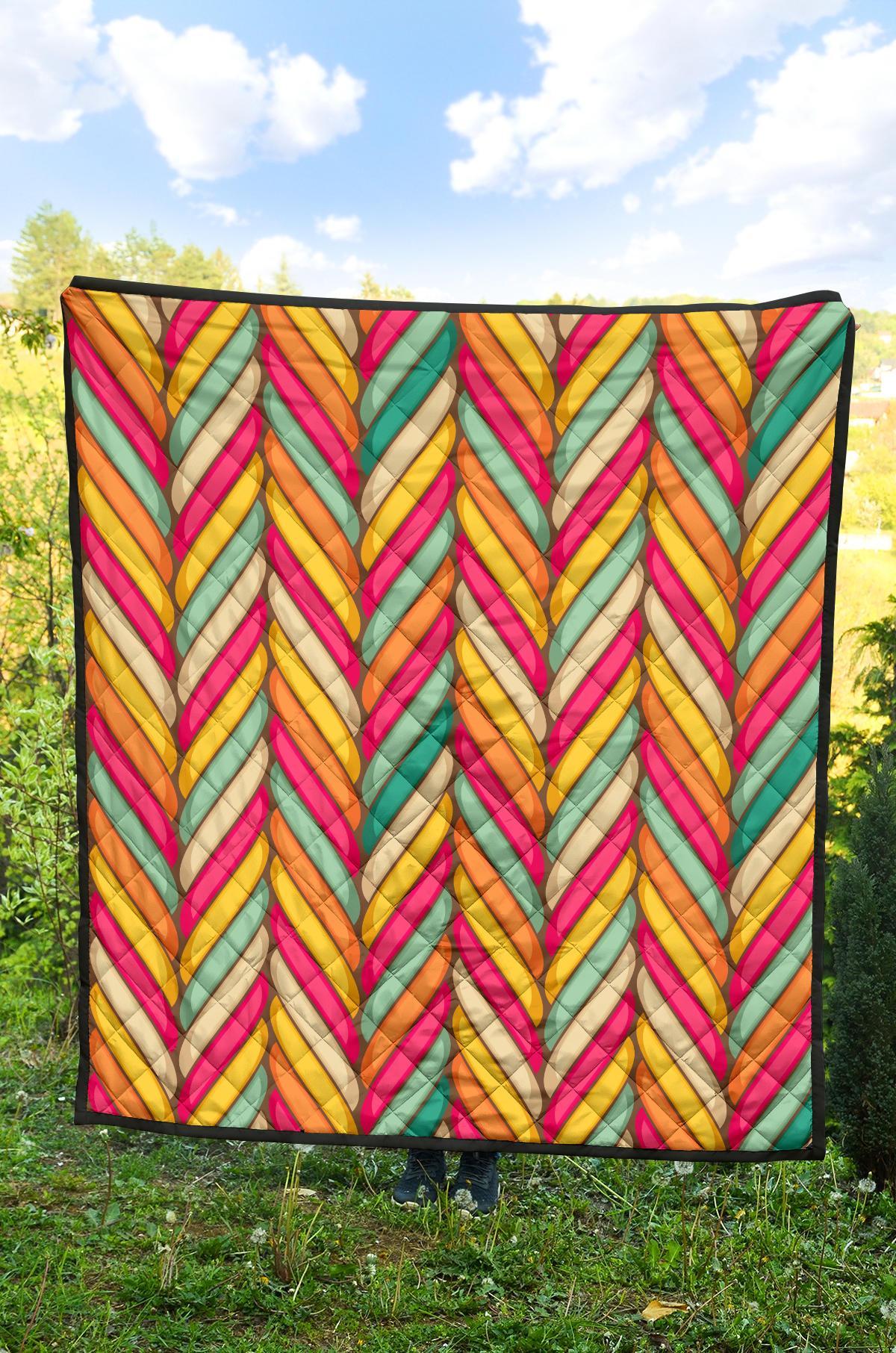 Marshmallow Pattern Print Quilt-grizzshop