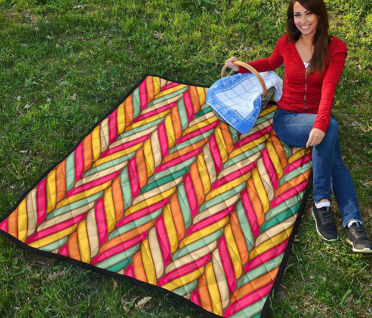 Marshmallow Pattern Print Quilt-grizzshop