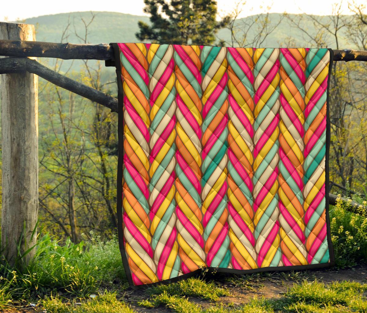 Marshmallow Pattern Print Quilt-grizzshop