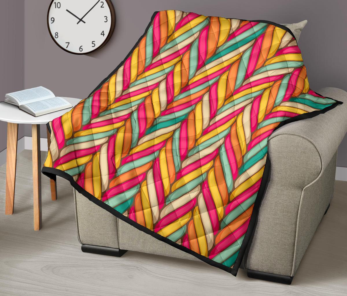 Marshmallow Pattern Print Quilt-grizzshop