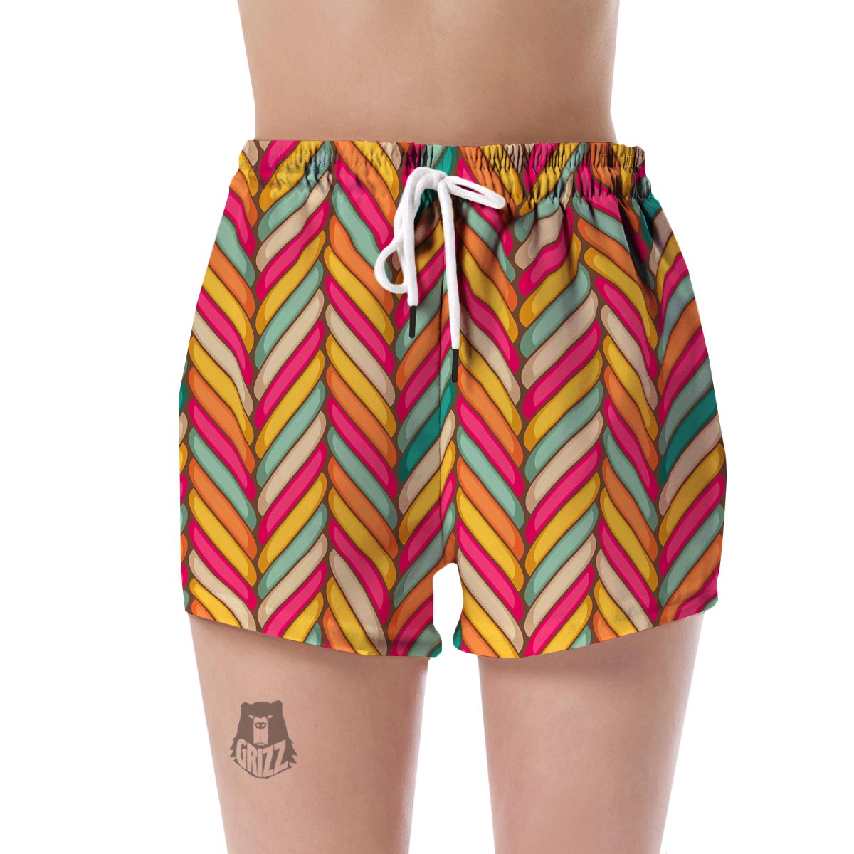 Marshmallow Pattern Print Women's Shorts-grizzshop