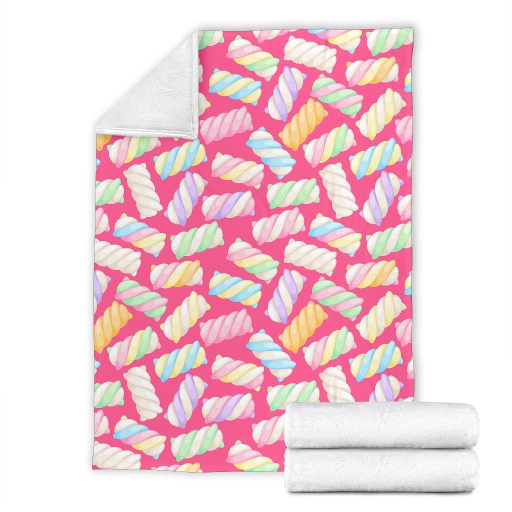 Marshmallow Pink Pattern Print Blanket-grizzshop