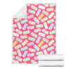 Marshmallow Pink Pattern Print Blanket-grizzshop