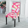 Marshmallow Pink Pattern Print Chair Cover-grizzshop