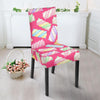 Marshmallow Pink Pattern Print Chair Cover-grizzshop