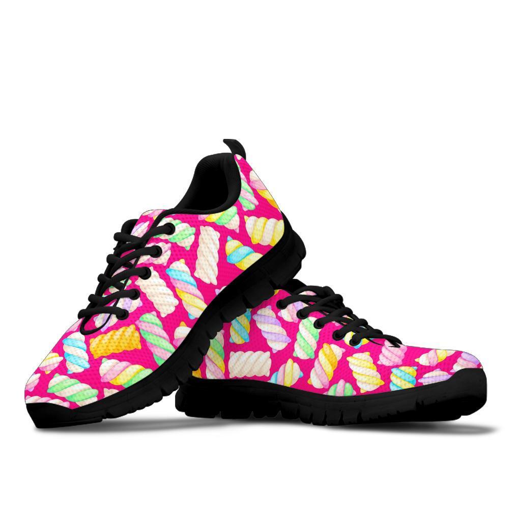 Marshmallow Pink Pattern Print Sneaker Shoes For Men Women-grizzshop