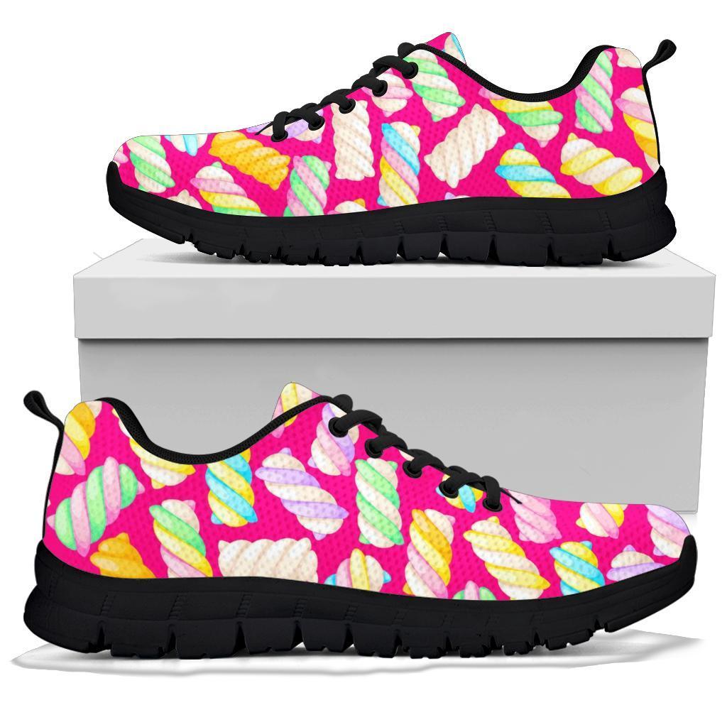 Marshmallow Pink Pattern Print Sneaker Shoes For Men Women-grizzshop