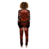 Mask Red Samurai Print Women's Pajamas-grizzshop