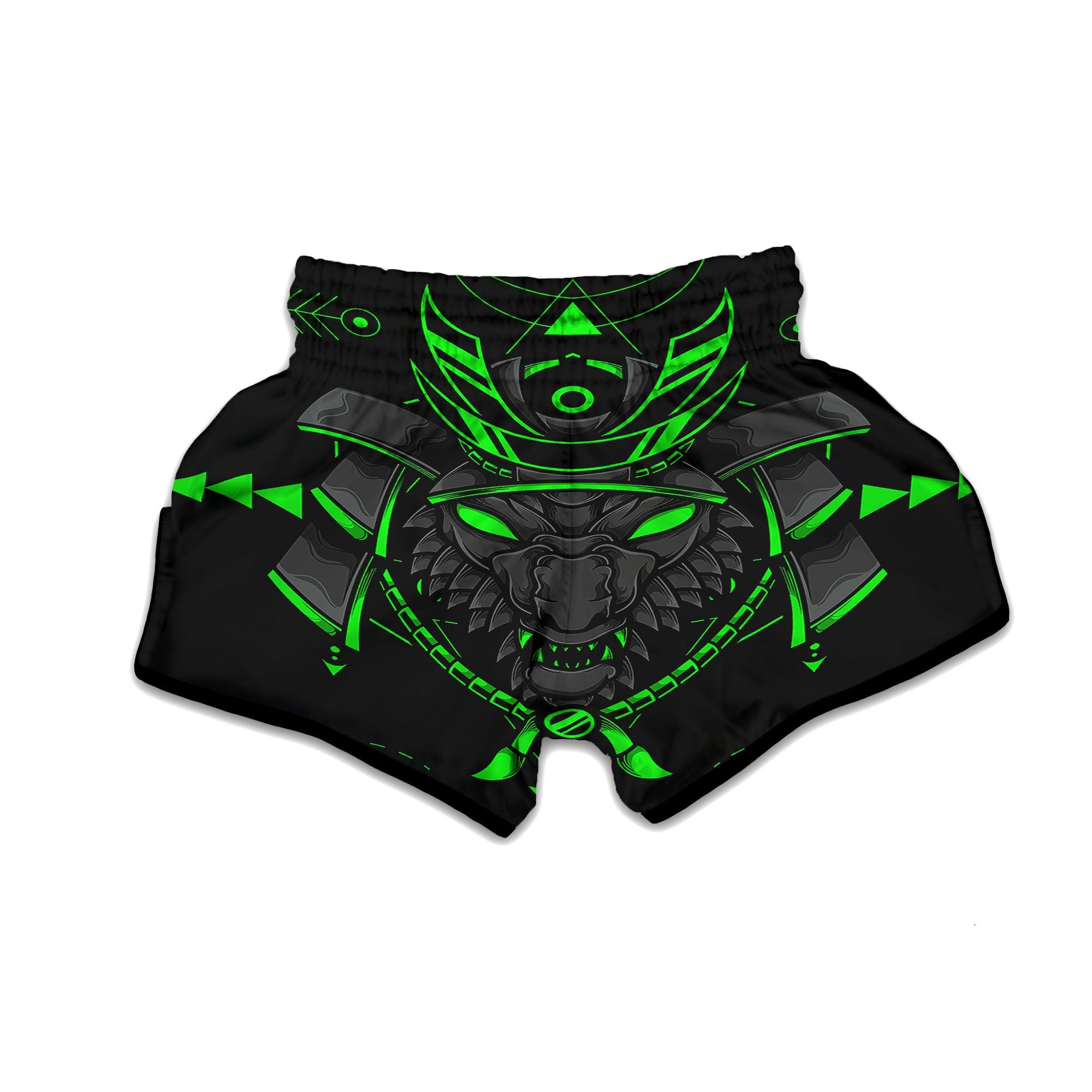 Mask Robot Samurai Print Muay Thai Boxing Shorts-grizzshop