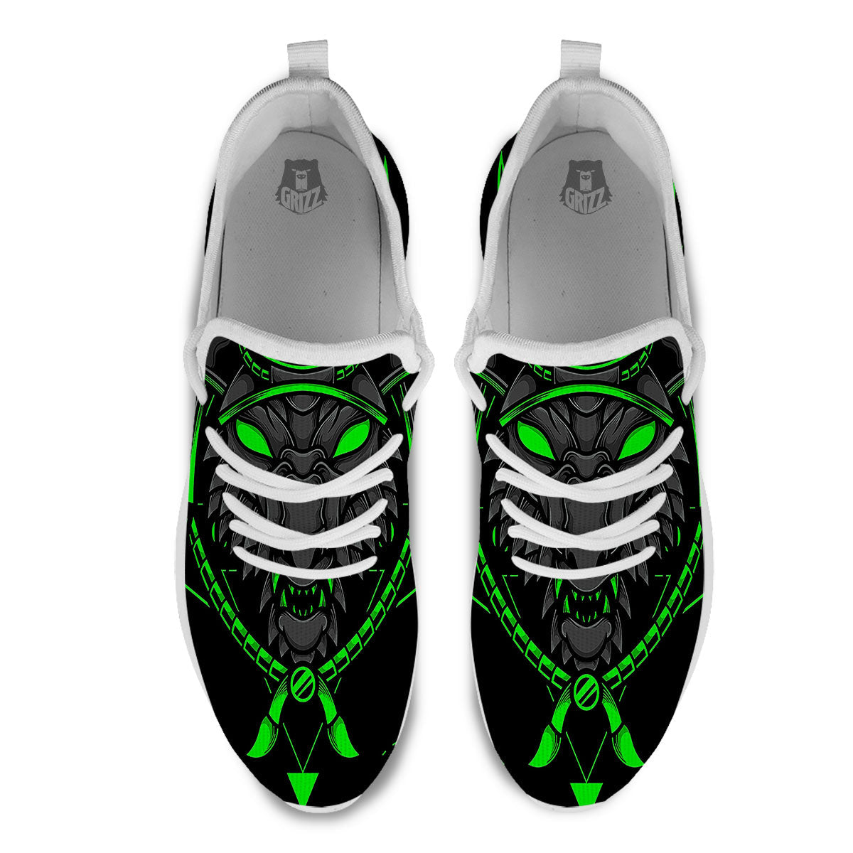 Mask Robot Samurai Print White Athletic Shoes-grizzshop