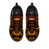 Mask Samurai Warrior Print Black Sneaker-grizzshop