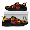 Mask Samurai Warrior Print Black Sneaker-grizzshop