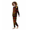 Mask Samurai Warrior Print Women's Pajamas-grizzshop