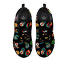 Mask Tribal Tiki Print Pattern Black Sneaker-grizzshop