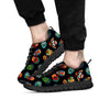 Mask Tribal Tiki Print Pattern Black Sneaker-grizzshop