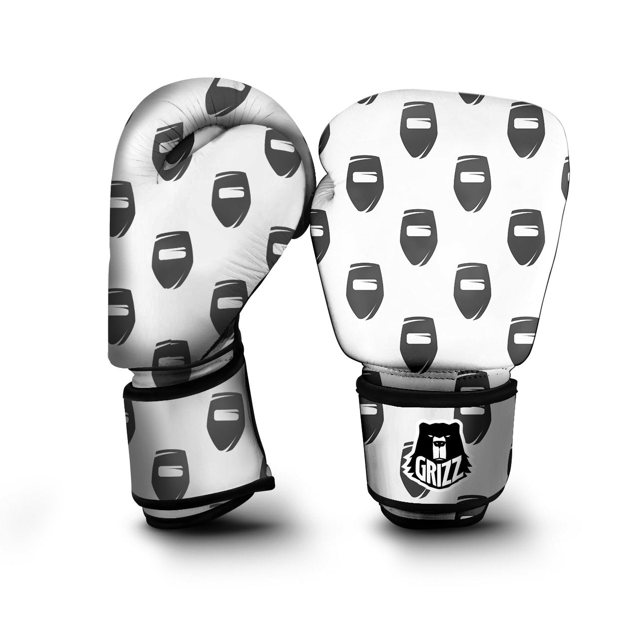 Mask Welding Print Pattern Boxing Gloves-grizzshop