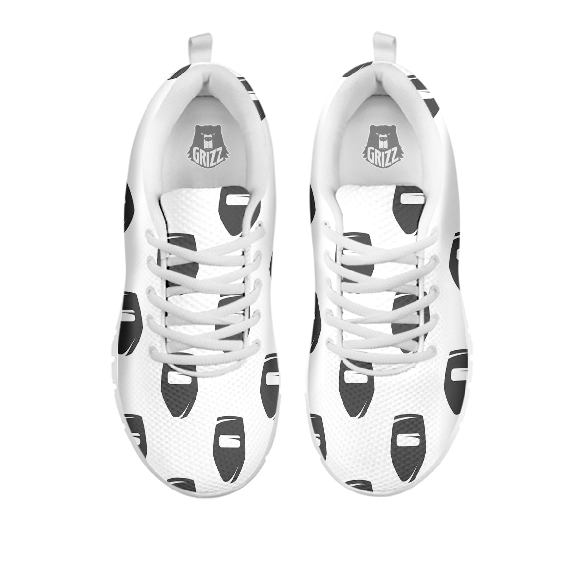 Mask Welding Print Pattern White Sneaker-grizzshop
