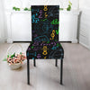 Math Pattern Print Chair Cover-grizzshop