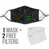 Math Pattern Print Face Mask-grizzshop