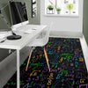 Math Pattern Print Floor Mat-grizzshop