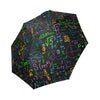 Math Pattern Print Foldable Umbrella-grizzshop