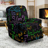 Math Pattern Print Recliner Cover-grizzshop