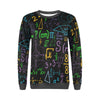 Math Pattern Print Women's Sweatshirt-grizzshop