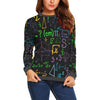 Math Pattern Print Women's Sweatshirt-grizzshop