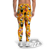 Matryoshka Doll Yellow Print Pattern Men's Leggings-grizzshop